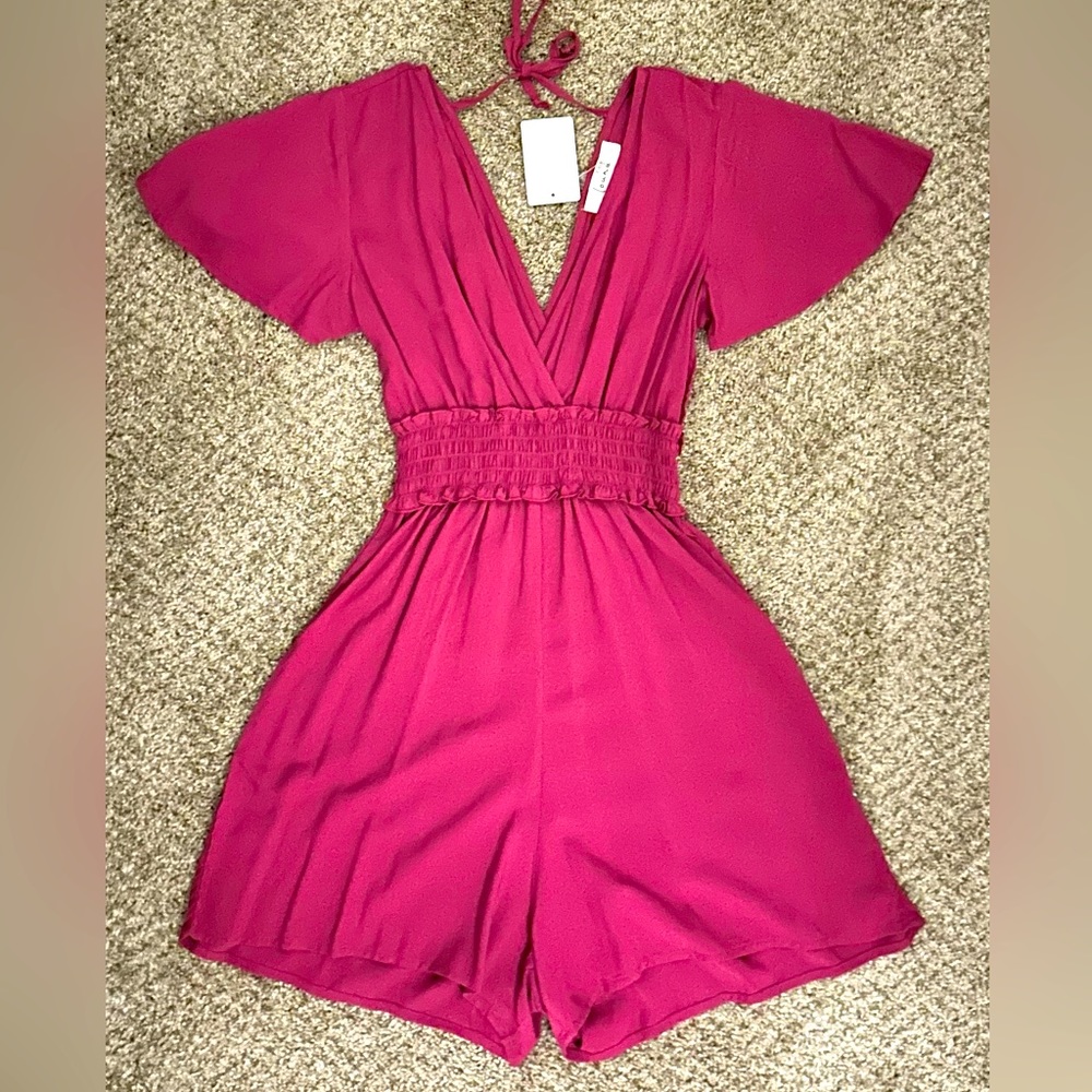 XS NWT Magenta Romper